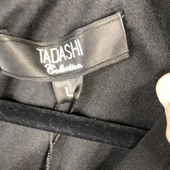 Tadashi Shoji Dress Womens Large Black Twisted Knot Ruched Formal Event NEW - Picture 10 of 16